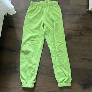 Brandy Melville Green Sweatpants